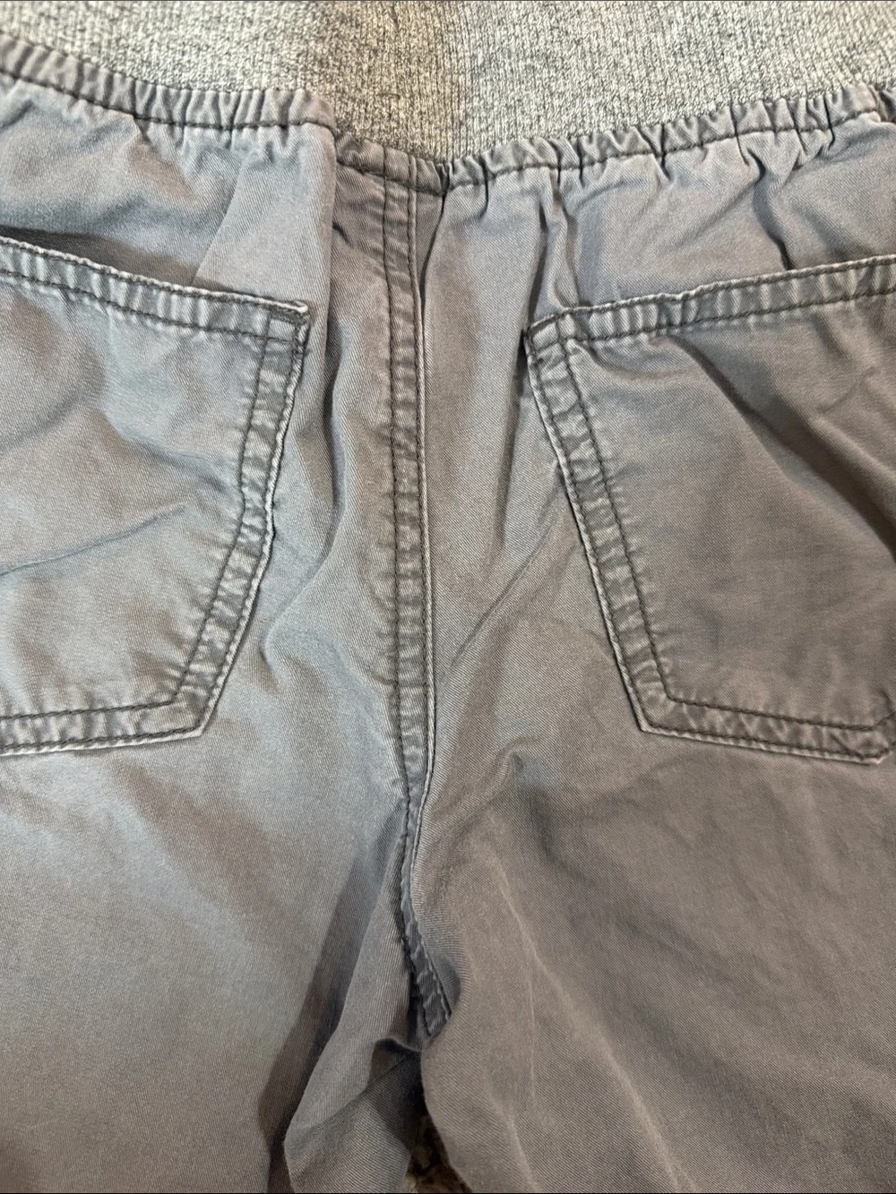 Gymboree Gray Knit-Waist Drawstring Shorts with Pockets Size 6